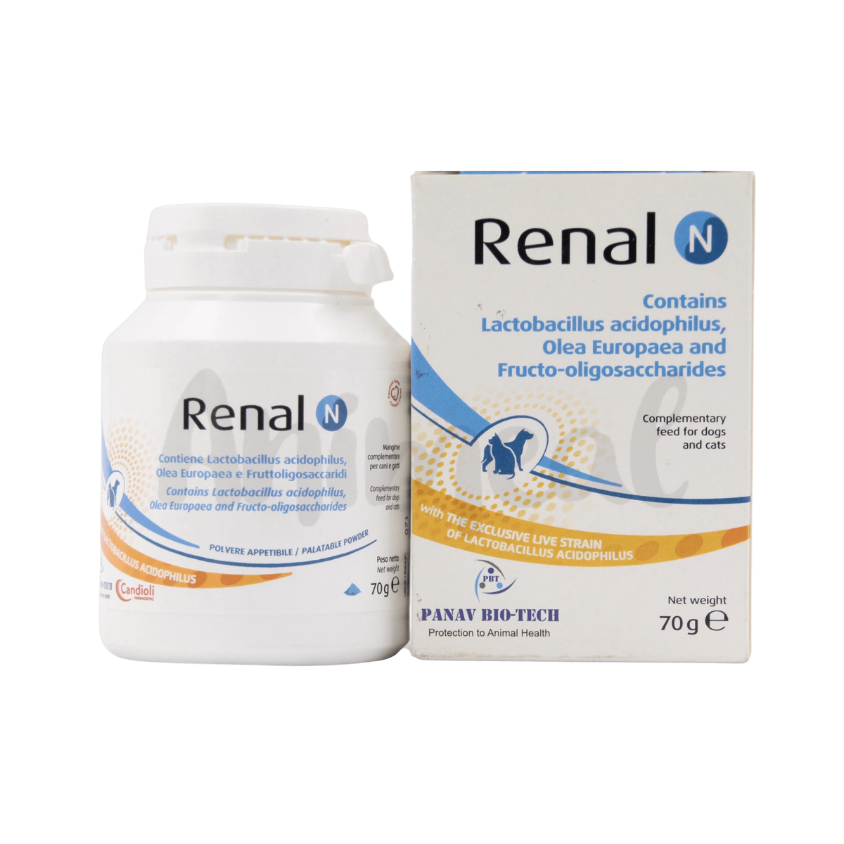 Candioli Renal N Powder for Dogs and Cats, 70g - Animeal