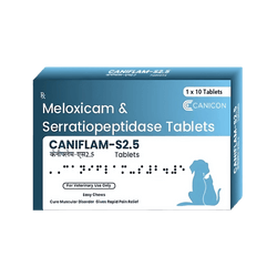 Canicon Caniflam-s 2.5mg Tablet for Dogs and Cats, 10 Tablets - Animeal