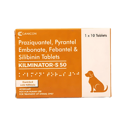 Canicon Kilminator-s 50 Tablet for Dogs and Cats, 10 Tablets - Animeal