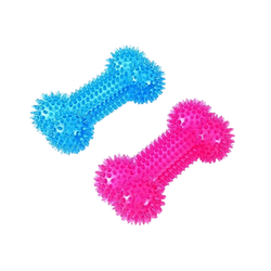 Canine Crew Squeaky Spike Bone Toy for Dogs and Cats - Animeal