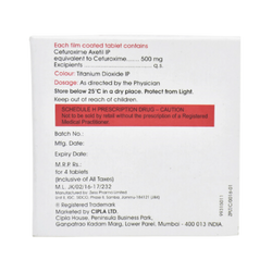 Cipla Cefasyn 500mg Tablet for Dogs and Cats, 4 Tablets - Animeal