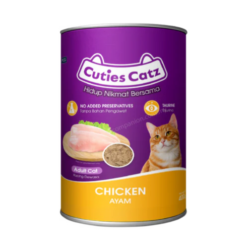 Cutie Catz Chicken Wet Cat Food, 400g Can - Animeal
