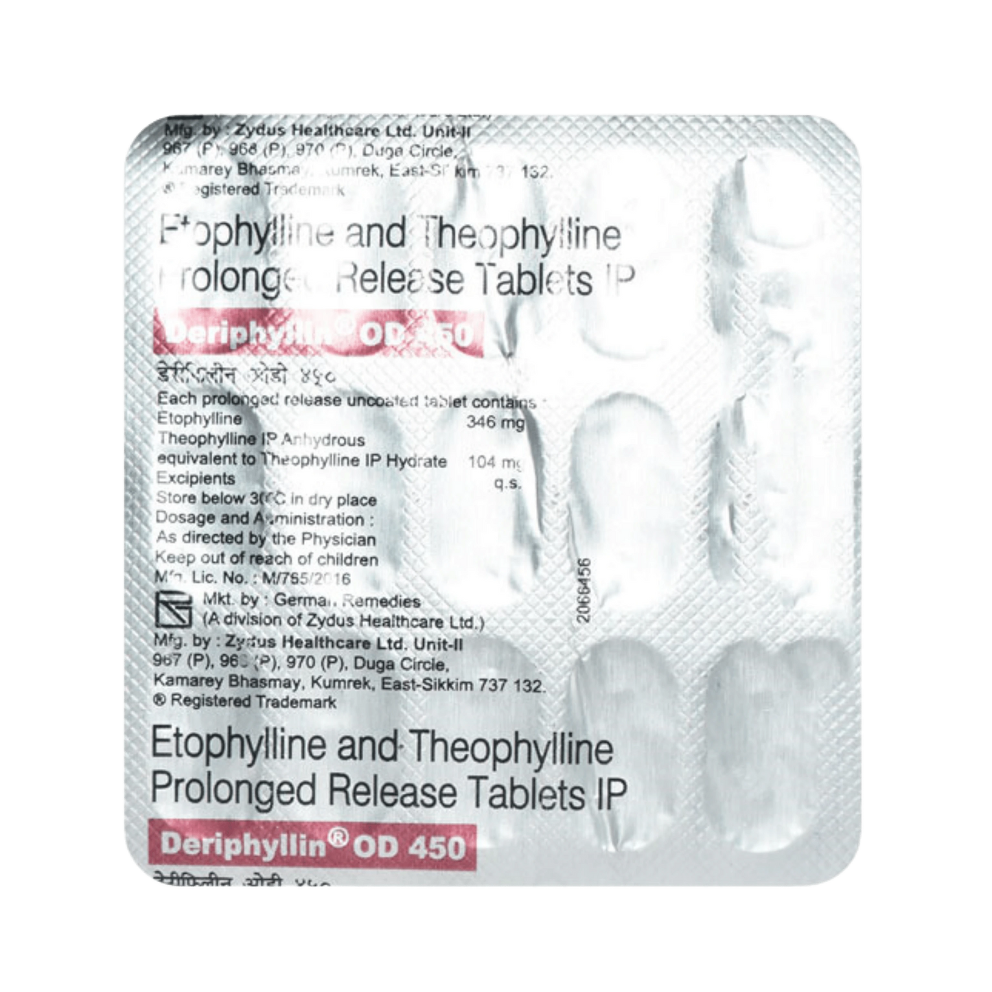 DERIPHYLLIN OD 450MG CAPSULE - Animeal