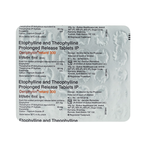 DERIPHYLLIN RETARD 300MG TABLET - Animeal