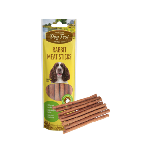 DOGFEST MEAT STICKS RABBIT - Animeal