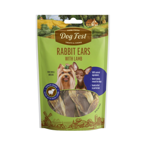 DOGFEST RABBIT EARS WITH LAMB - Animeal