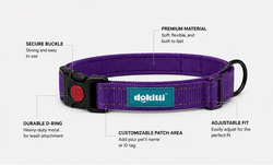 DOKITTI MEASH PADDED REFLECTIVE COLLAR (M) - Animeal