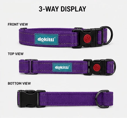 DOKITTI MEASH PADDED REFLECTIVE COLLAR (M) - Animeal