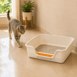 DOKITTI OPEN TOP CAT LITTER TRAY - Animeal
