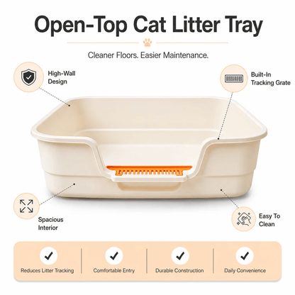 DOKITTI OPEN TOP CAT LITTER TRAY - Animeal