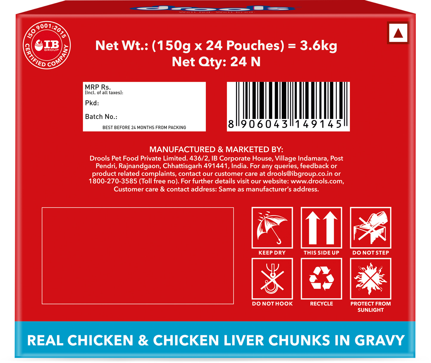 DROOLS ADULT CHIC CHUNKS OFFER GRAVY - Animeal