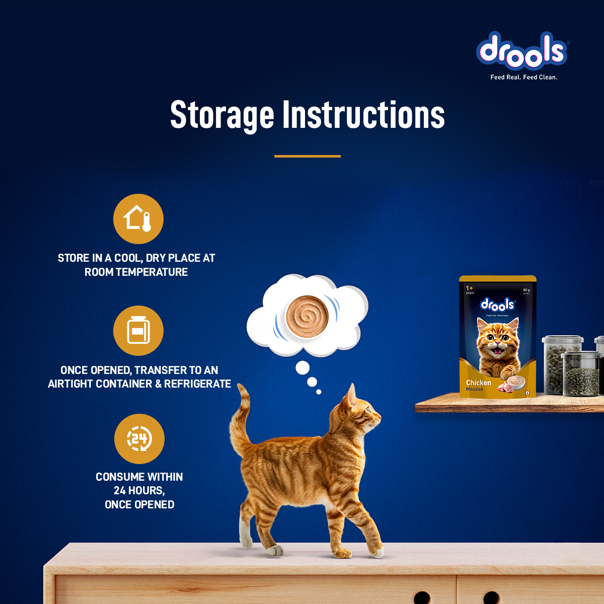 DROOLS CHIC MOUSSE KITTEN WET FOOD [80g] - Animeal
