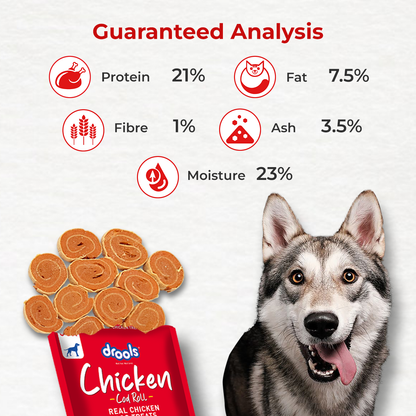DROOLS CHICKEN COD ROLL DOG TREAT - Animeal