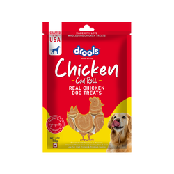 DROOLS CHICKEN COD ROLL DOG TREAT - Animeal