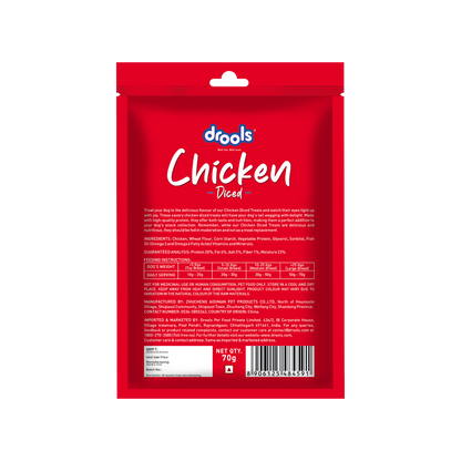 DROOLS CHICKEN DICED DOG TREAT - Animeal