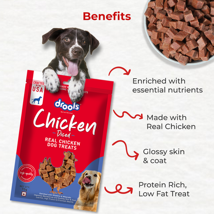 DROOLS CHICKEN DICED DOG TREAT - Animeal