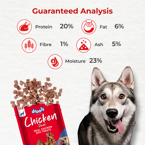 DROOLS CHICKEN DICED DOG TREAT - Animeal