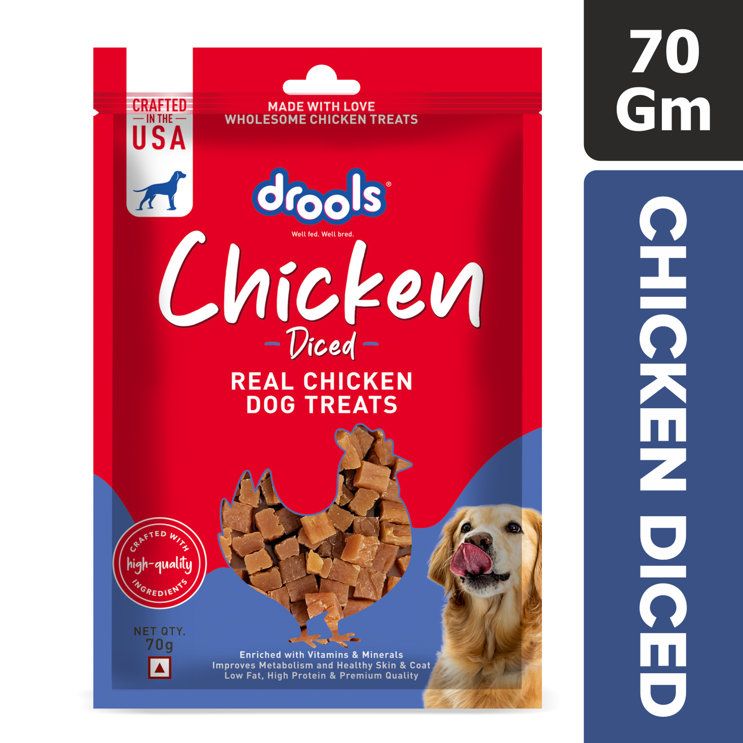 DROOLS CHICKEN DICED DOG TREAT - Animeal