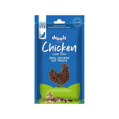 DROOLS CHICKEN LIVER DICE CAT TREAT - Animeal