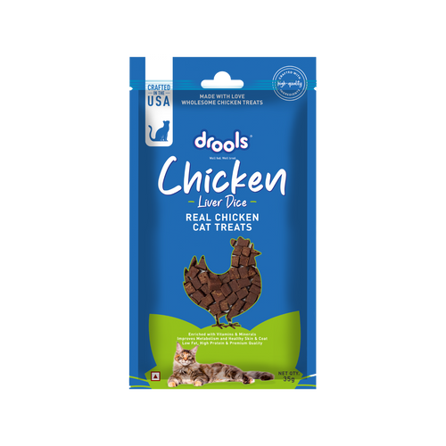 DROOLS CHICKEN LIVER DICE CAT TREAT - Animeal