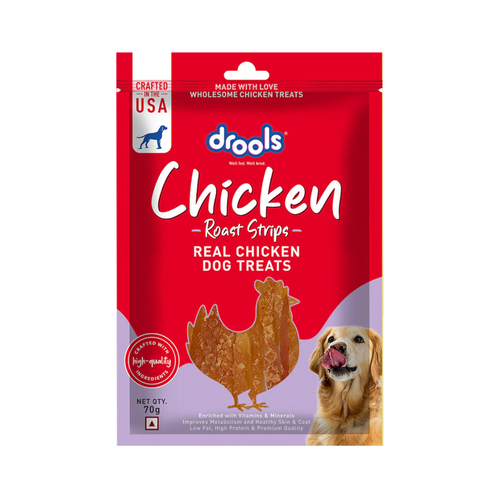 DROOLS CHICKEN ROAST STRIPS DOG TREAT - Animeal