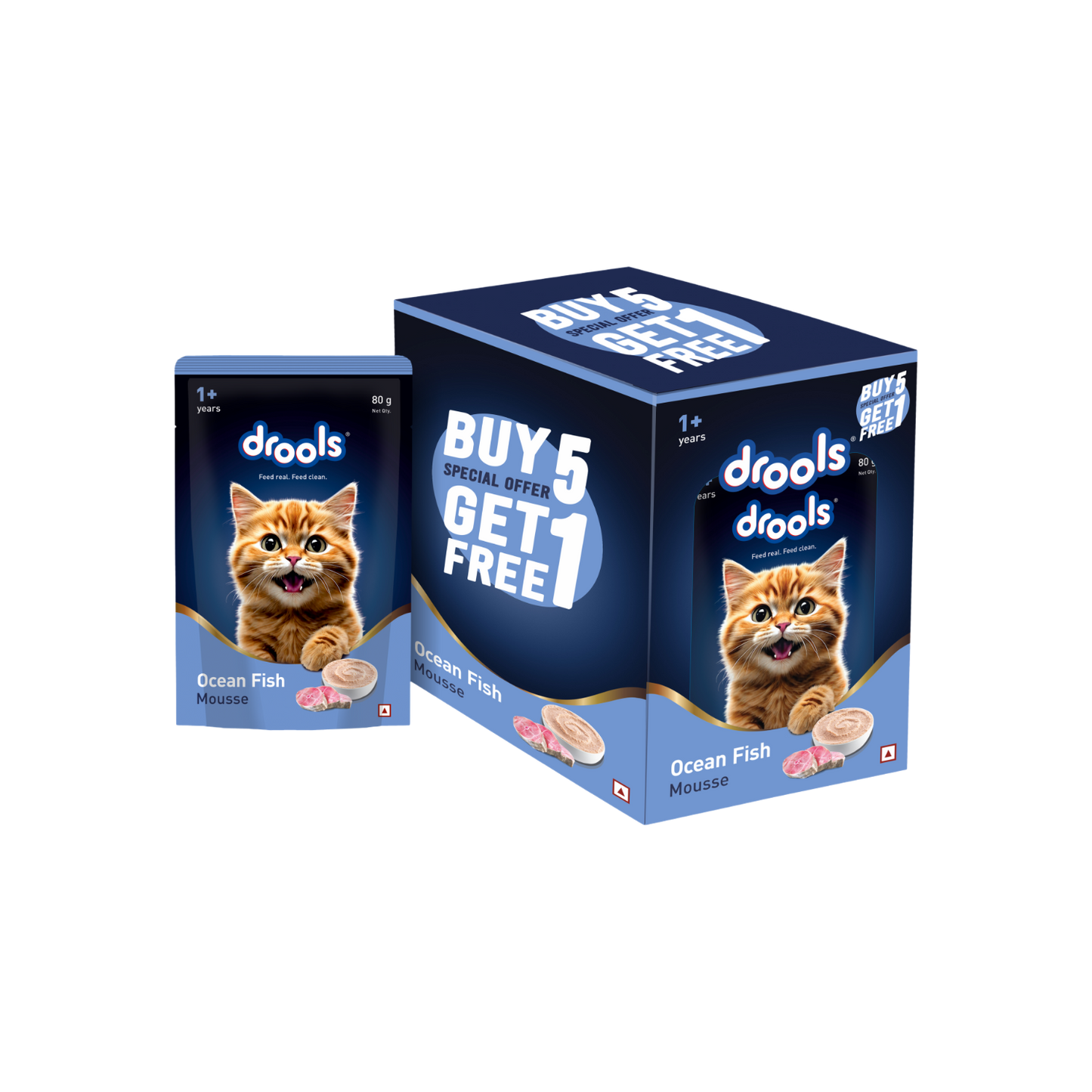 DROOLS OCEAN FISH MOUSSE CAT WET FOOD - Animeal