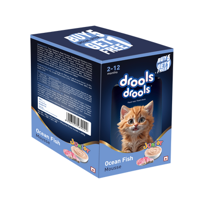 DROOLS OCEAN FISH MOUSSE KITTEN WET FOOD [80g] - Animeal