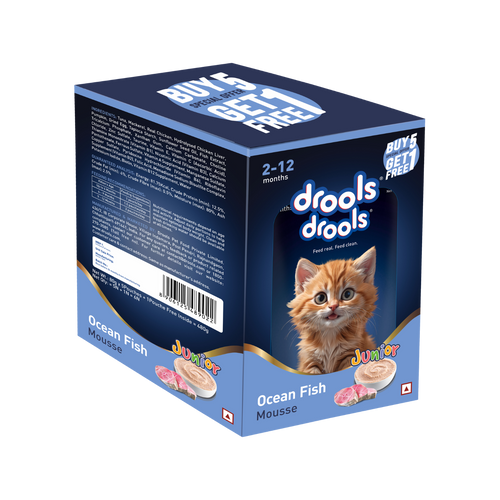 DROOLS OCEAN FISH MOUSSE KITTEN WET FOOD [80g] - Animeal