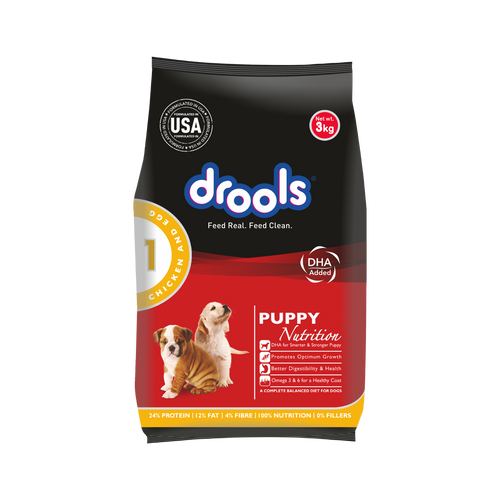 DROOLS PUPPY CHIC & EGG DRY FOOD (M) - Animeal