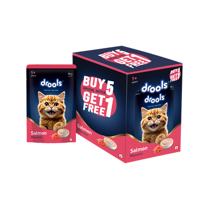 DROOLS SALMON MOUSSE KITTEN WET FOOD [80g] - Animeal