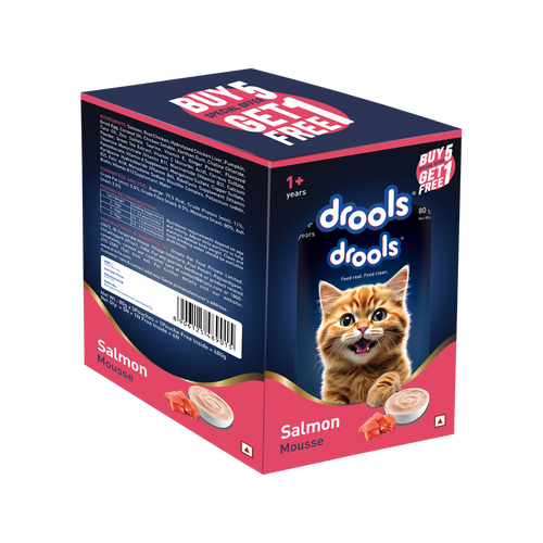 DROOLS SALMON MOUSSE KITTEN WET FOOD [80g] - Animeal