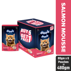 DROOLS SALMON MOUSSE KITTEN WET FOOD [80g] - Animeal