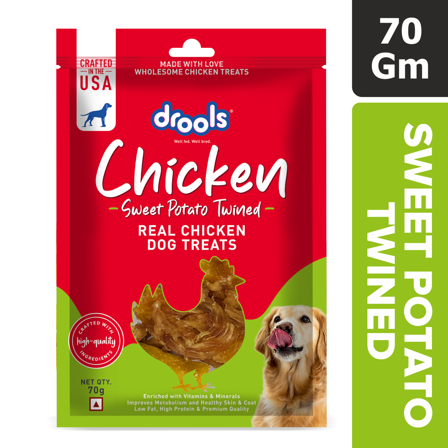 DROOLS SWEET POTATO TWINED DOG TREAT - Animeal