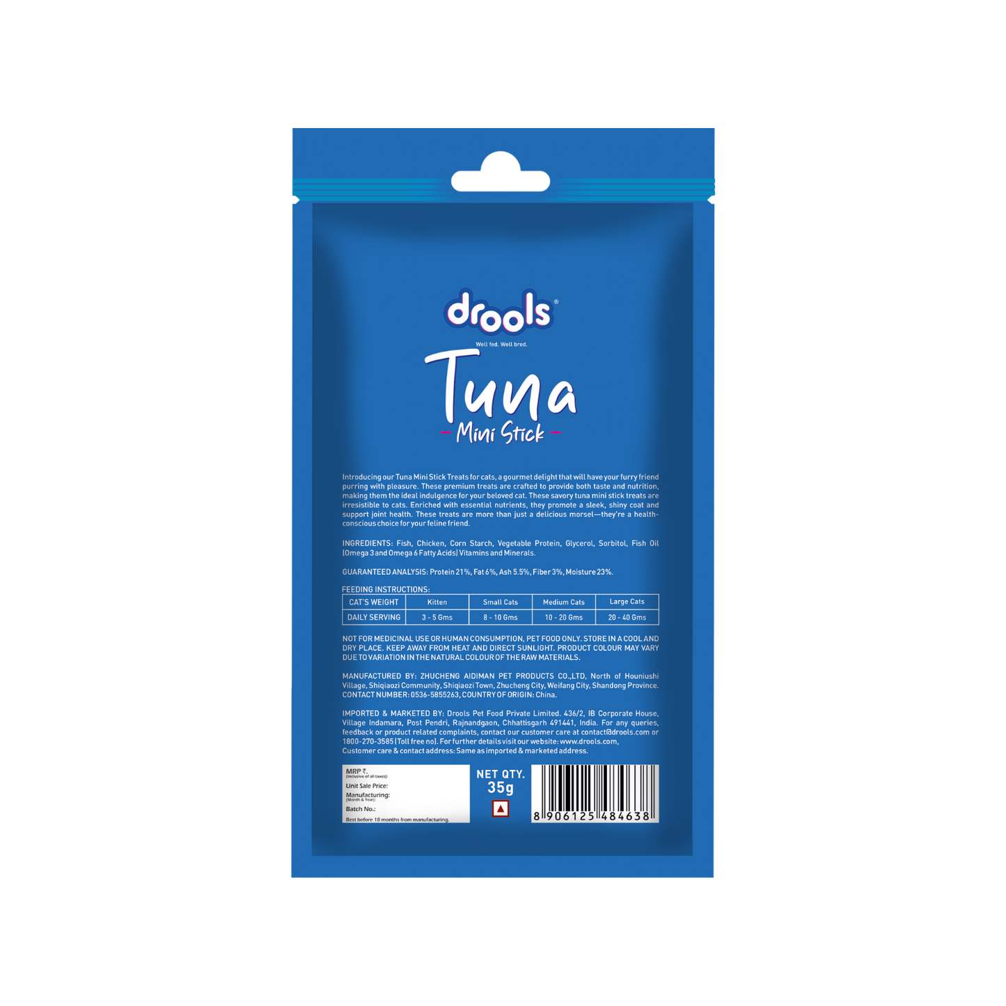 DROOLS TUNA MINI STICKS CAT TREAT - Animeal