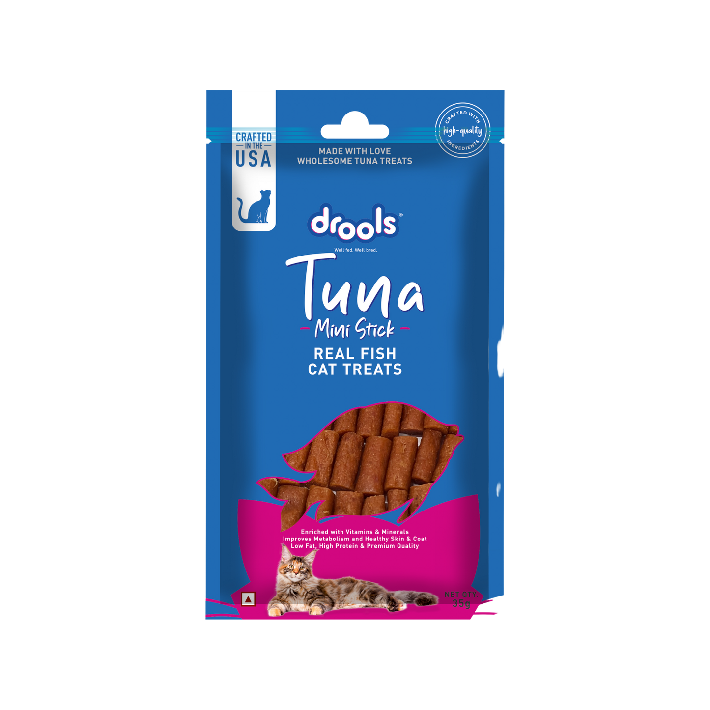 DROOLS TUNA MINI STICKS CAT TREAT - Animeal
