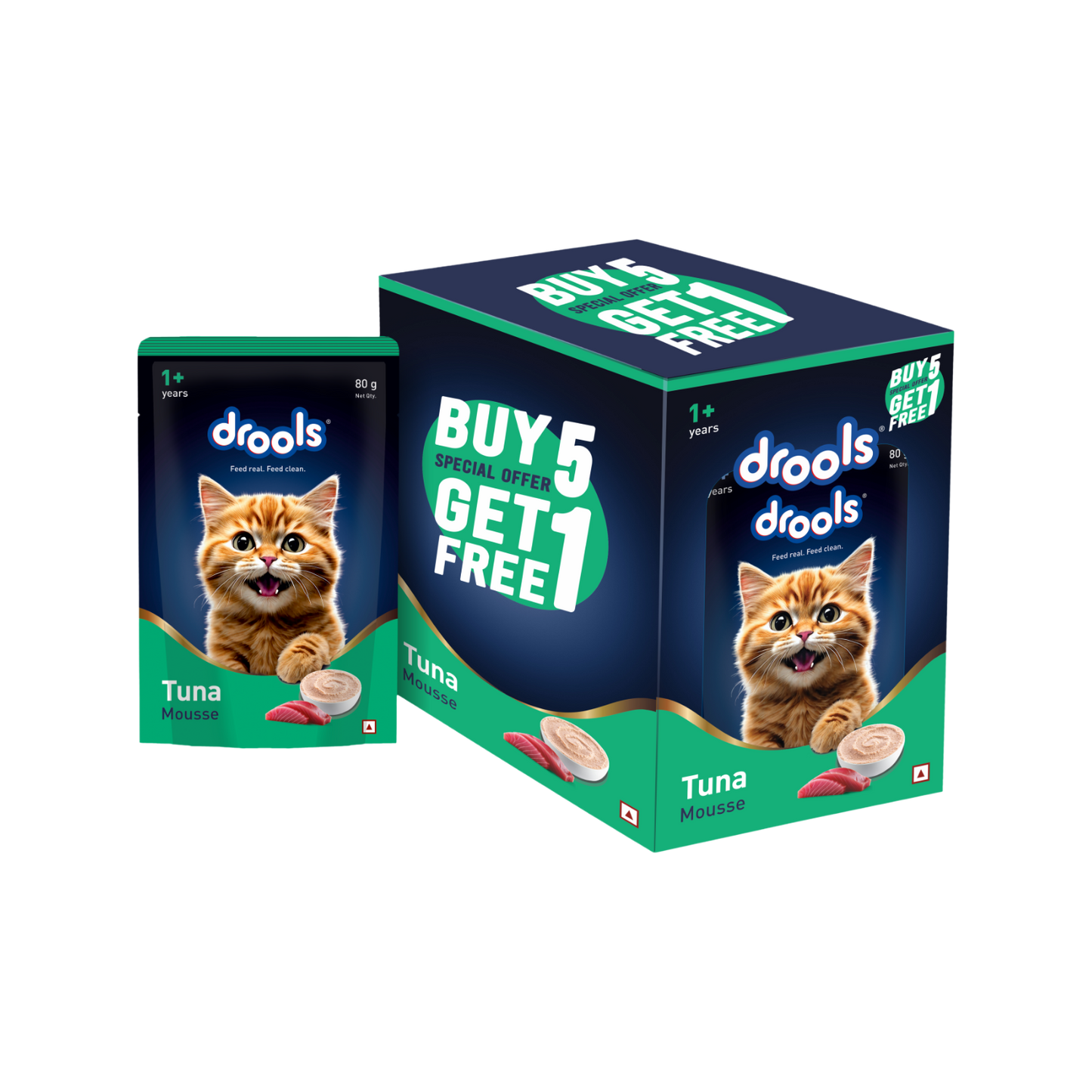 DROOLS TUNA MOUSSE CAT WET FOOD [80g] - Animeal