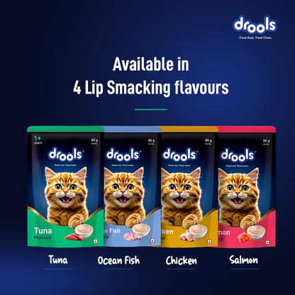 DROOLS TUNA MOUSSE CAT WET FOOD [80g] - Animeal