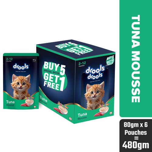 DROOLS TUNA MOUSSE KITTEN WET FOOD [80g] - Animeal