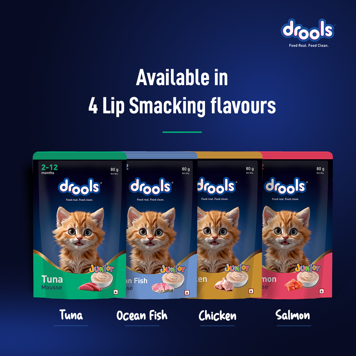 DROOLS TUNA MOUSSE KITTEN WET FOOD [80g] - Animeal