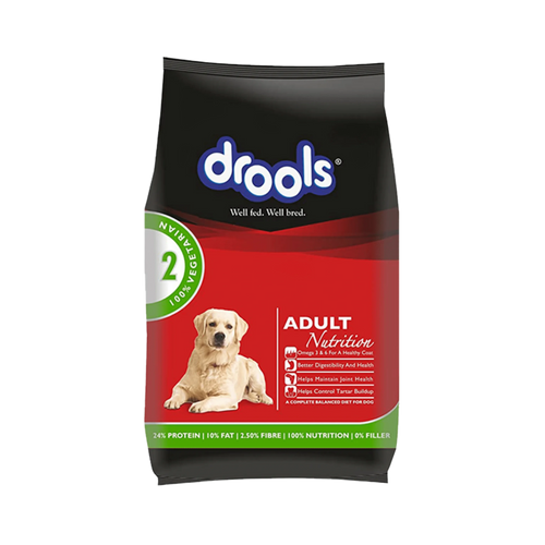 DROOLS VEG ADULT & PUPPY  DOG DRY FOOD (L) - Animeal