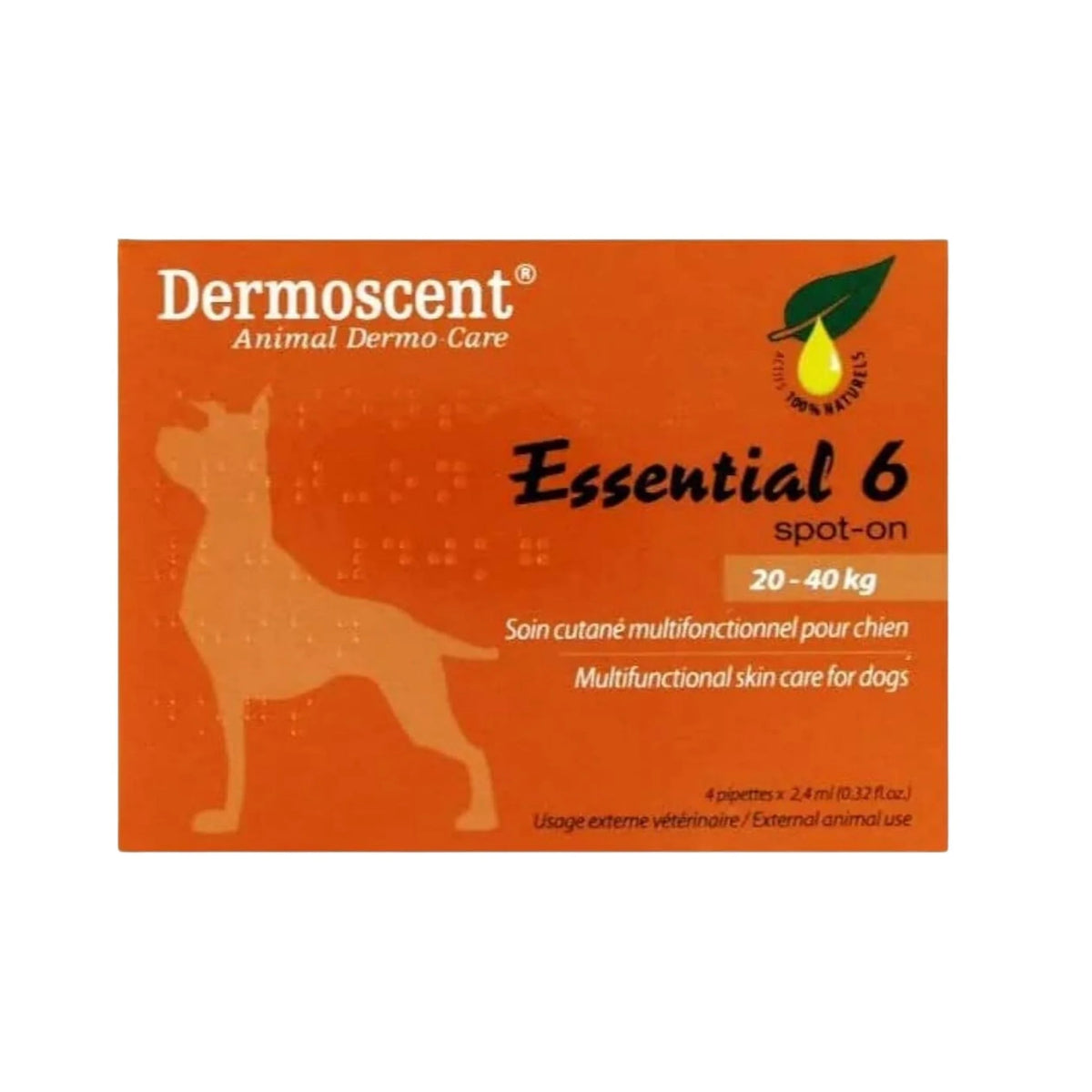 Dermoscent Essential 6 Dog 20 to 40kg Spot On for Dogs, 4 piece - Animeal