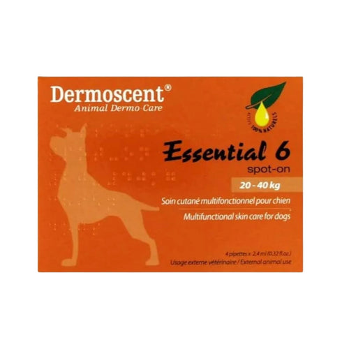 Dermoscent Essential 6 Dog 20 to 40kg Spot On for Dogs, 4 piece - Animeal