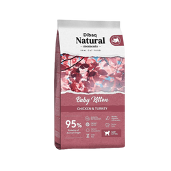 Dibaq Kitten Chicken and Turkey Dry Cat Food, 2kg - Animeal