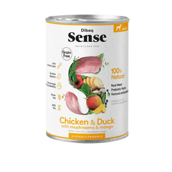 Dibaq Sense Chicken and Duck Wet Dog Food, 380g Can - Animeal