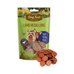 Dog Fest Lamb Medallions Dog Treat 55g - Animeal
