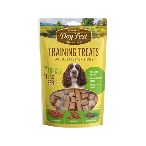 Dogfest Training Turkey & Flax Seeds Treats - Animeal