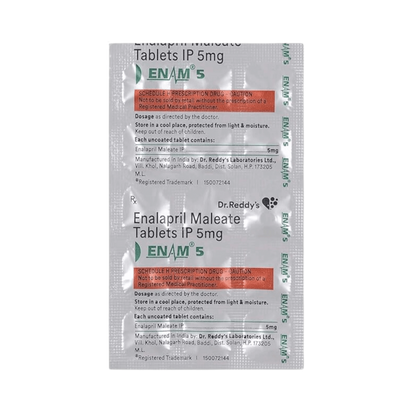 Dr. Reddy's Enam 5mg Tablet for Dogs and Cats, 15 Tablets - Animeal