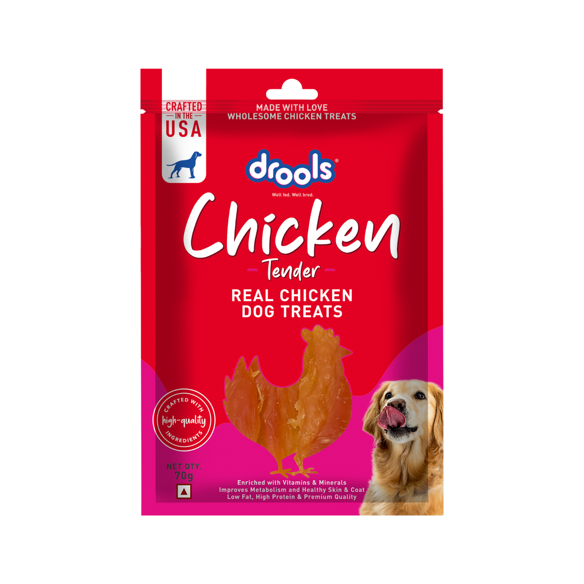 Drools Chicken Tender Dog Treats, 70g - Animeal