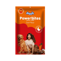 Drools Power Bites Carrot Dog Treats with Real Chicken 135g - Animeal