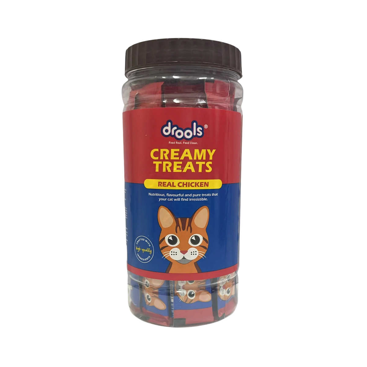 Drools Real Chicken Creamy Cat Treats Jar (30 Pieces) - Animeal